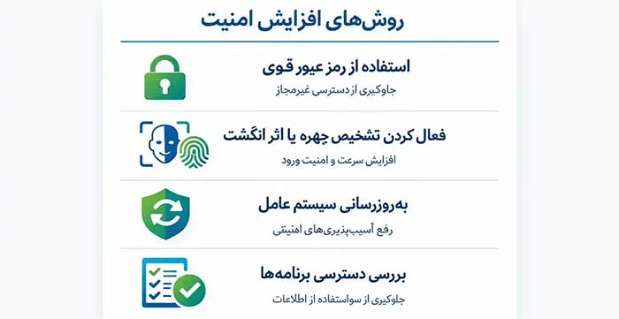 افزایش امنیت آیفون